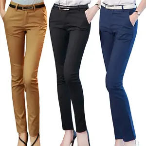Women Pencil Pants  Autumn High Waist Ladies Office Trousers Casual