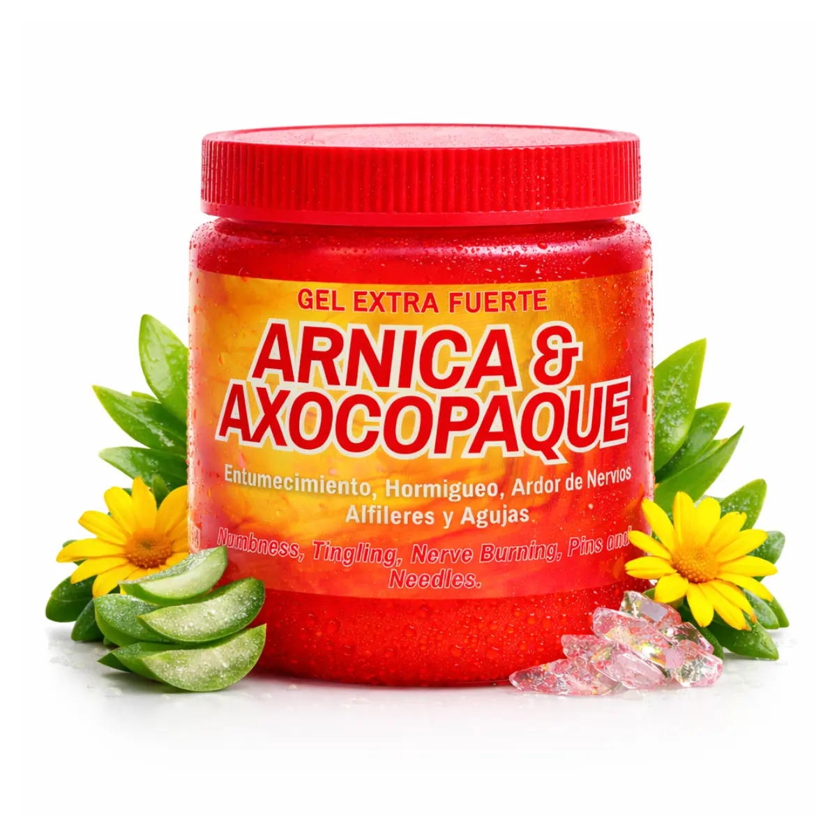 Viral Arnica + Axocopaque Gel (Massage Balm) muscular 125g (4.2oz) - Full Body Muscle Massage Support Herbal Pomada | Soothing Full-Body Care