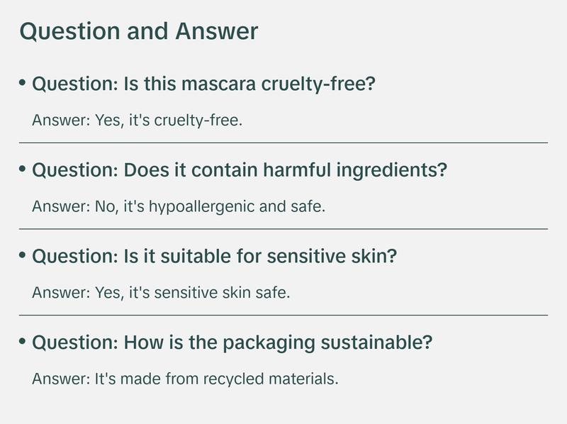 Sonela Mindfull Lashes Lengthening Mascara – Smudge-Proof, Long-Lasting Deep Black Formula for Fuller, Lifted, Curled Lashes | Everyday Makeup Essential