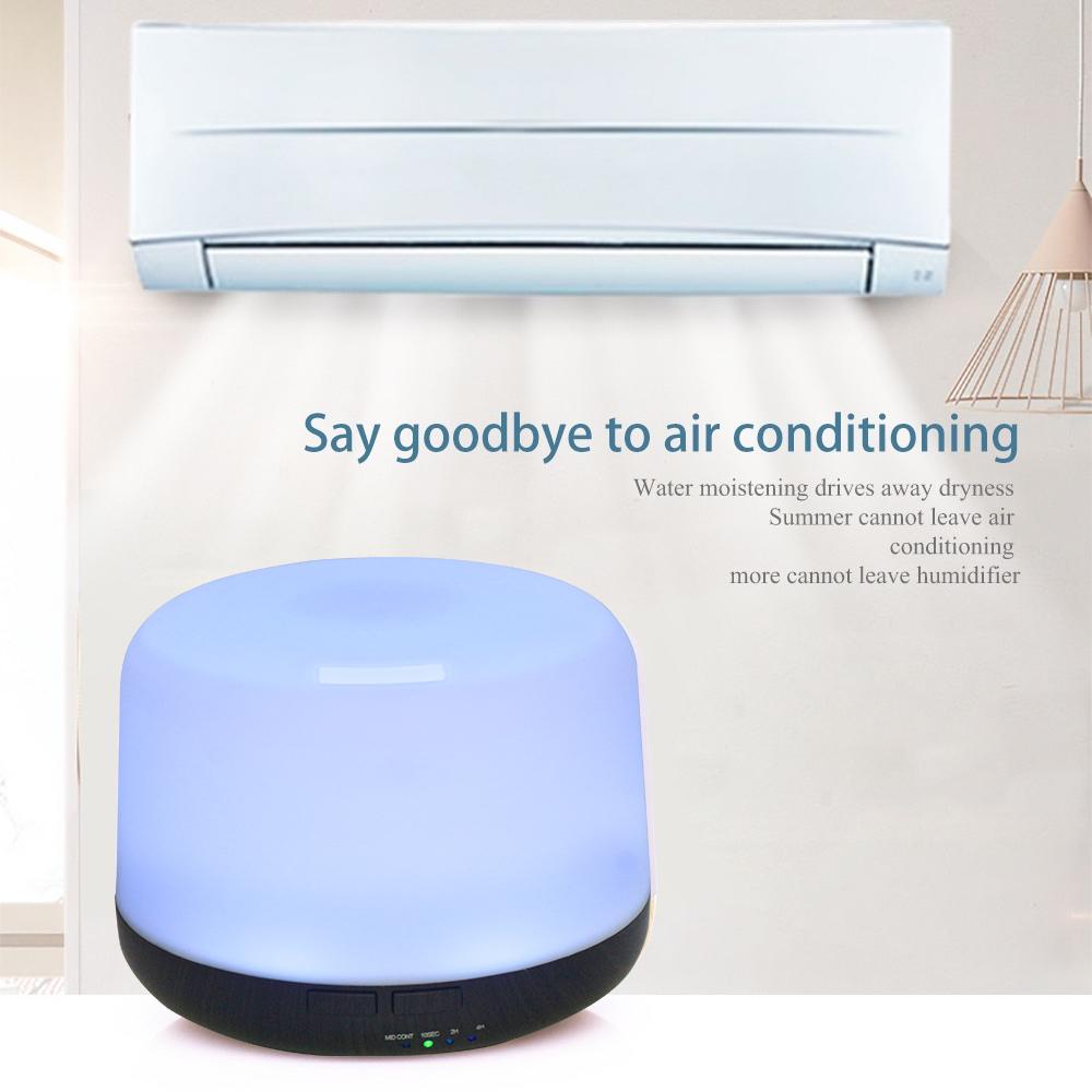 500ml Ultrasonic Essential Oil Diffuser, Aromatherapy Humidifier, Quiet Mist Vaporizer, Remote, Black