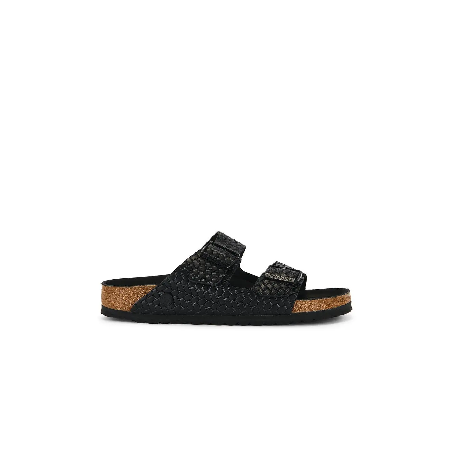BIRKENSTOCK Arizona Woven Embossed Sandal in Black