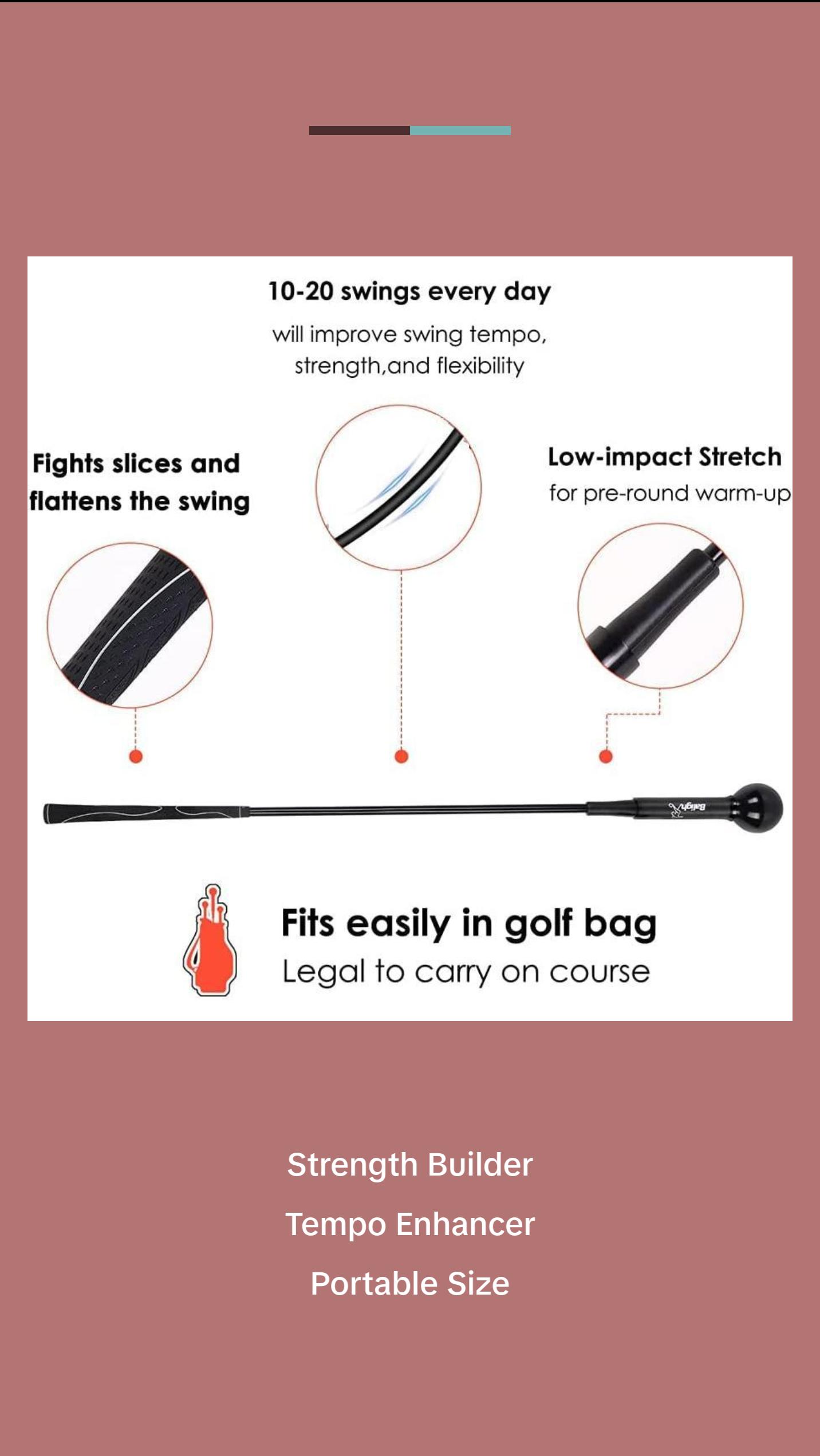 "Improve your golf swing with this training aid! Perfect for men and women ⛳️🏌️‍♂️ #GolfSwing #GolfTraining"