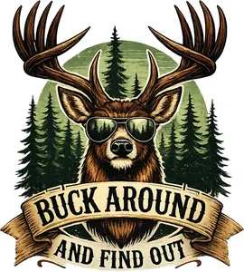 DTF Transfer – HK Buck Around Multi Sizes DTF Transfer – HK Buck Around Multi Sizes