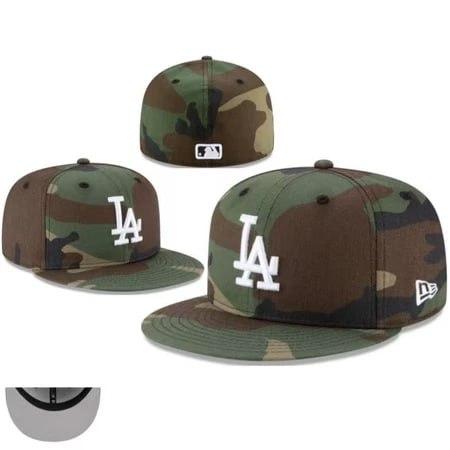 Los Angeles Dodgers New Era 59FIFTY Red Fitted Cap – Flat Brim Baseball Hat, White Embroidered LA Logo, Classic MLB Style