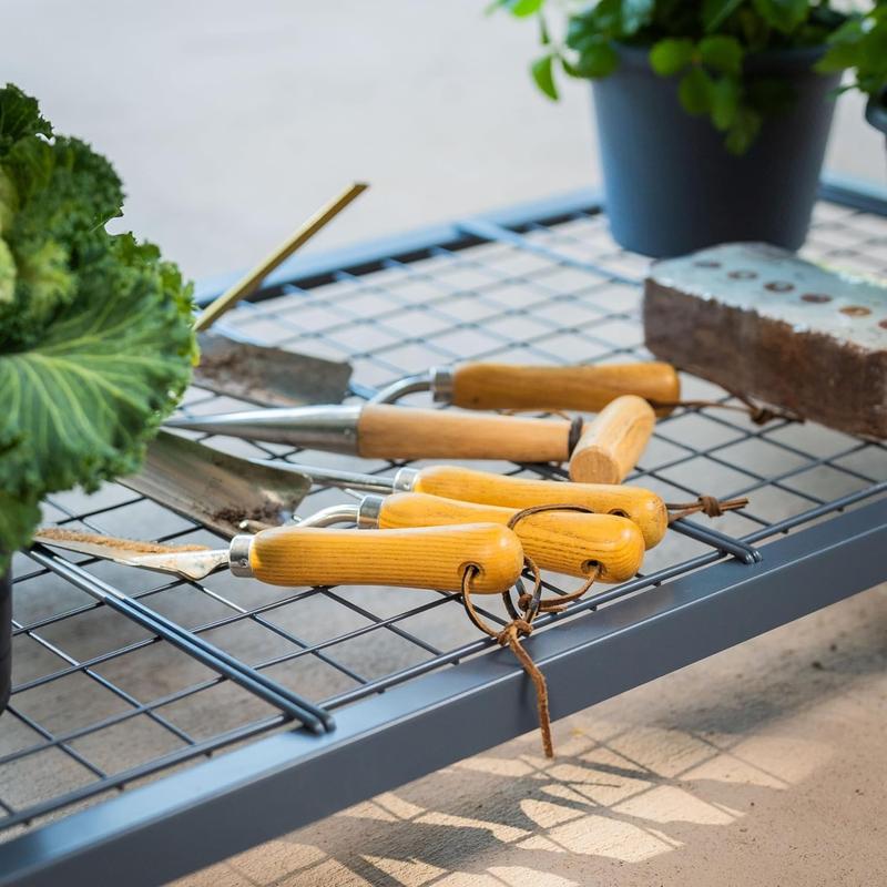 Rolling Elevated Raised Garden Bed V Series 2' x 4' with Legs & Storage Rack for Patio Porch 700 Lbs Capacity Outdoor Planter Box for Vegetables Flowers Herbs Heavy Duty Planter Pot Plant Stand