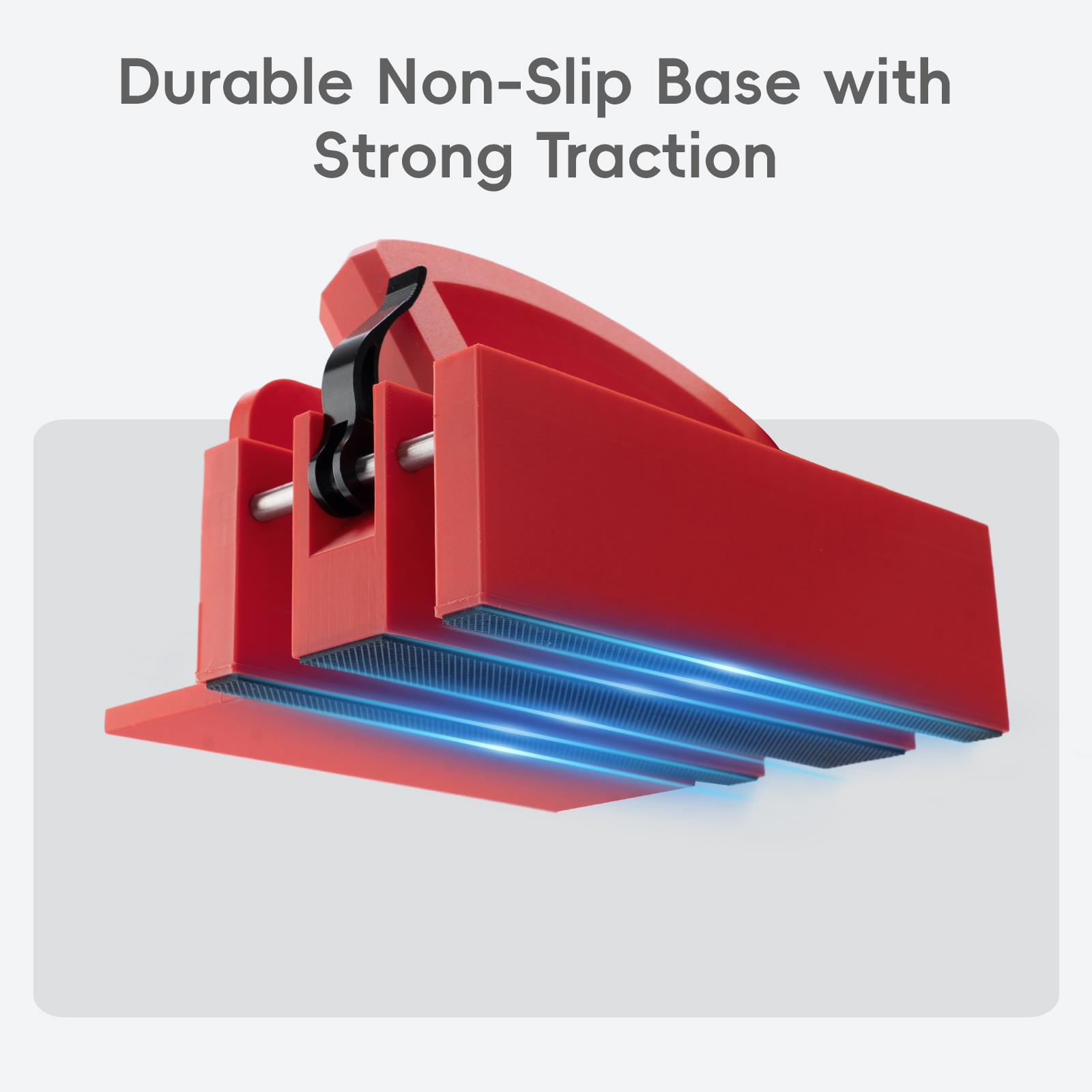 Alphastart Table Saw Push Block, Ergonomic Woodworking Safety Pusher with Balance Support, Adjustable for Material Thickness, Anti-Slip, Prevents Kickback & Protects Hands