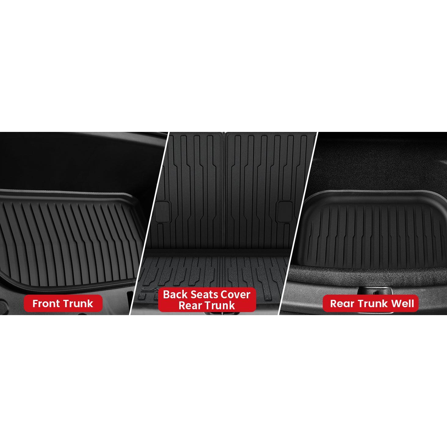 Lasfit fit for 2020-2025 Tesla Model Y Custom TPE Floor Mats or Cargo Mat