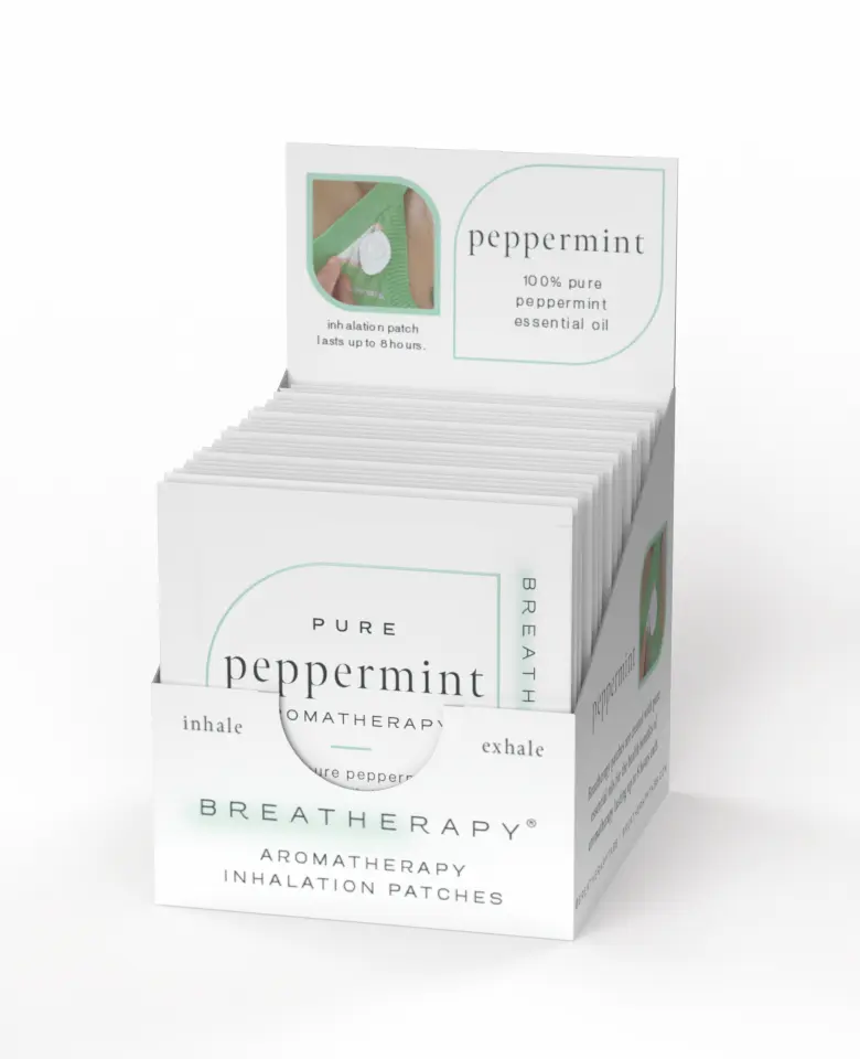 PEPPERMINT Alertness Aromatherapy Inhaler Patches POS