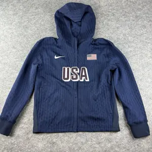 NIKE USA OLYMPIC BASKETBALL DRI-FIT FULL ZIP SAMPLE JACKET WOMENS SIZE XS