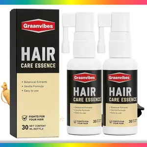 Graanvibes Natural Plant Extracts Hair Care Set, Hair Growth Blackening Spray & Anti Hair Loss Thickening Serum, Strengthens Roots, Prevents Gray Hairs