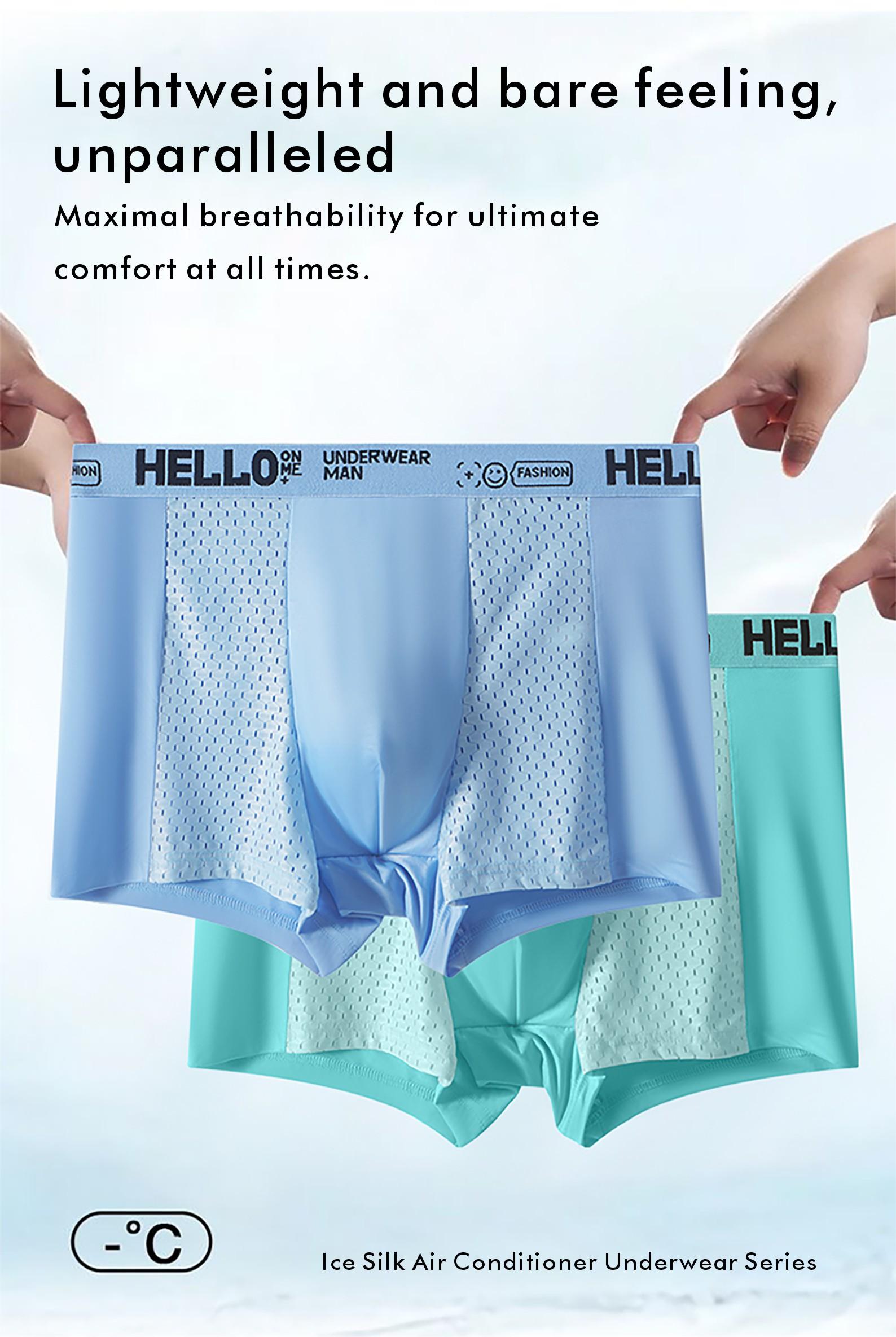 xl Men's Letter Tape Boxer Brief, BreathableComfortable Underwear for Daily Wear, Soft Clothesfor Men, Summer Underclothes