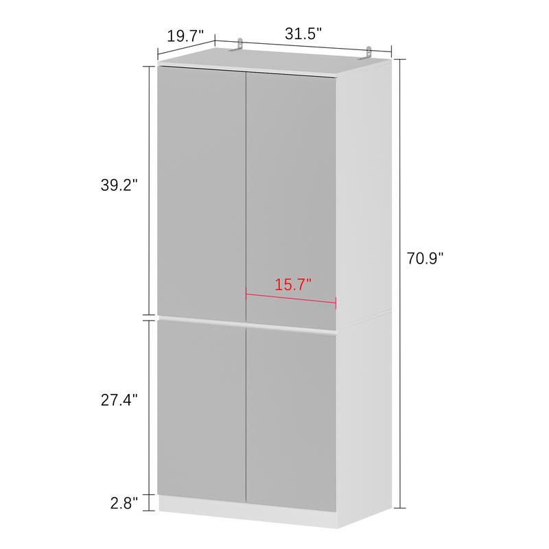 FUFU&GAGA 3 Types Mirror Wardrobe Armoire with Drawers Closet Glass Full Length Mirror Doors Drawers & Hanging Rod Clothes Storage Cabinet for Bedroom FUFU&GAGA 3 Types Mirror Wardrobe Armoire with Drawers Closet Glass Full Length Mirror Doors Drawers & Hanging Rod Clothes Storage Cabinet for Bedroom