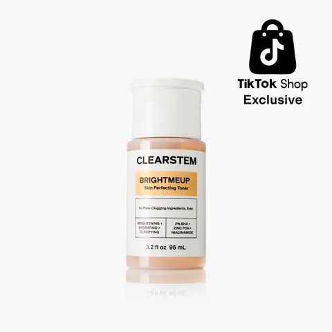 [CLEARSTEM] BRIGHTMEUP Clinically Tested Advanced Brightening Toner, Azelaic Acid Derivative, 2% BHA, Skin Brightening and Skin Barrier Benefits, For Acne-Prone and Sensitive Skin, 3.2 fl oz