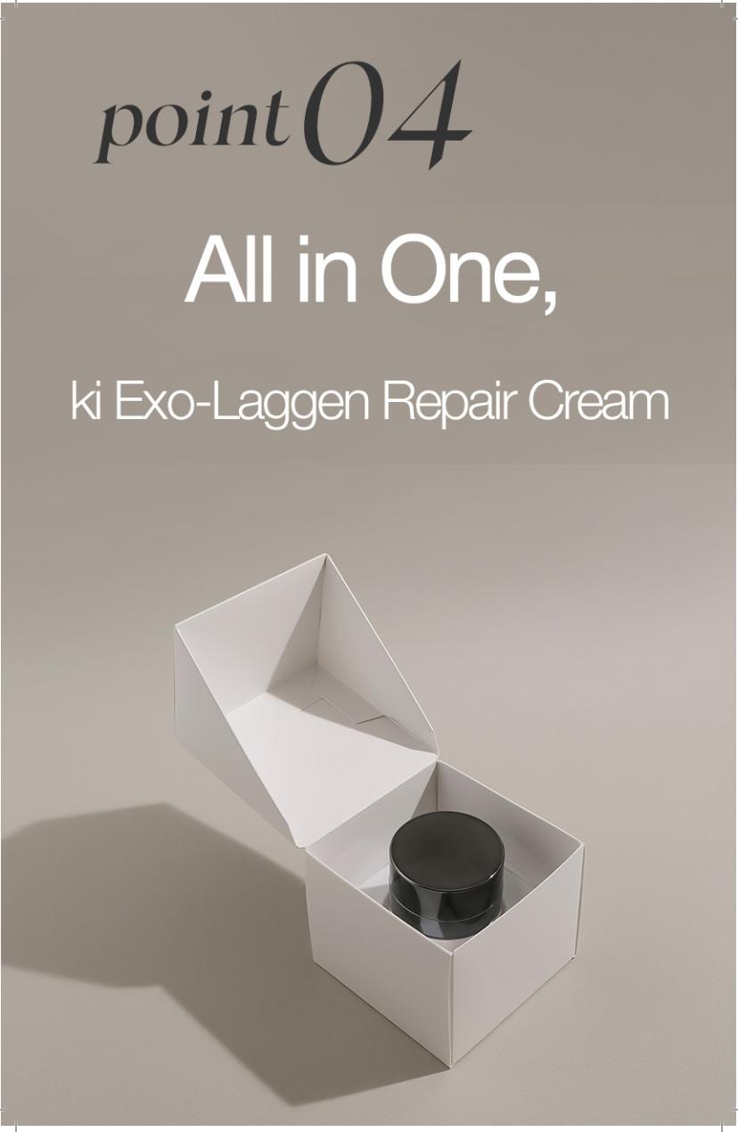 KI Exo-Laggen Repair Cream with Ectoin & Panthenol – Korean Sensitive Skin Recovery Moisturizer