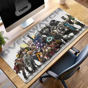 Overwatch Mouse Pad - Gaming Desk Mat Featuring Iconic Heroes from Blizzard's Overwatch
