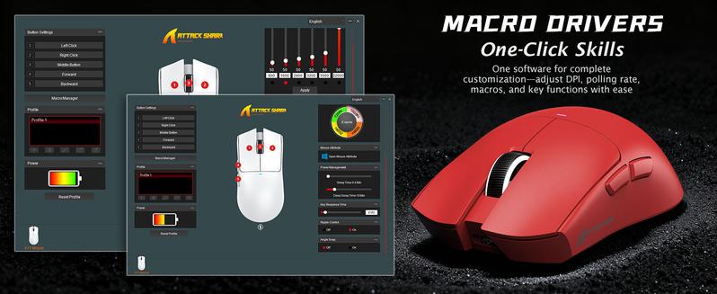 ATTACK SHARK X11&X60HE Mechanical Wireless Gaming Combo,Rapid Trigger Magnetic Switches 8K Keyboard,59g Ultra-Light Mouse with Charging Dock, 22K DPI,PAW3311,RGB Backlit 3-Mode with Coiled Cable