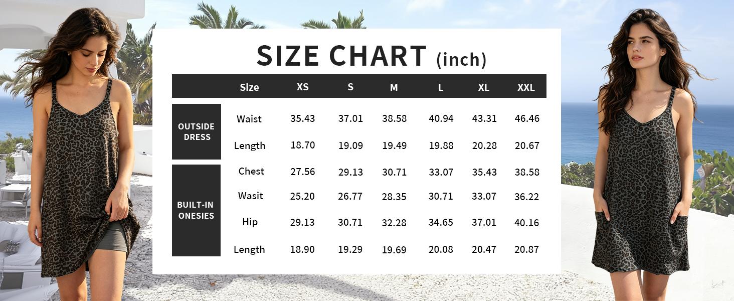 Tanming x katrinadimiele Women's Leopard-Print Athletic Romper Dress - V-Neck, Spaghetti Straps, Sleeveless, Built-in Shorts - Summer Sporty Active Wear Dress for Casual, Workout, Yoga (Women's Clothes), Athletic Dresses, Sporty Dress