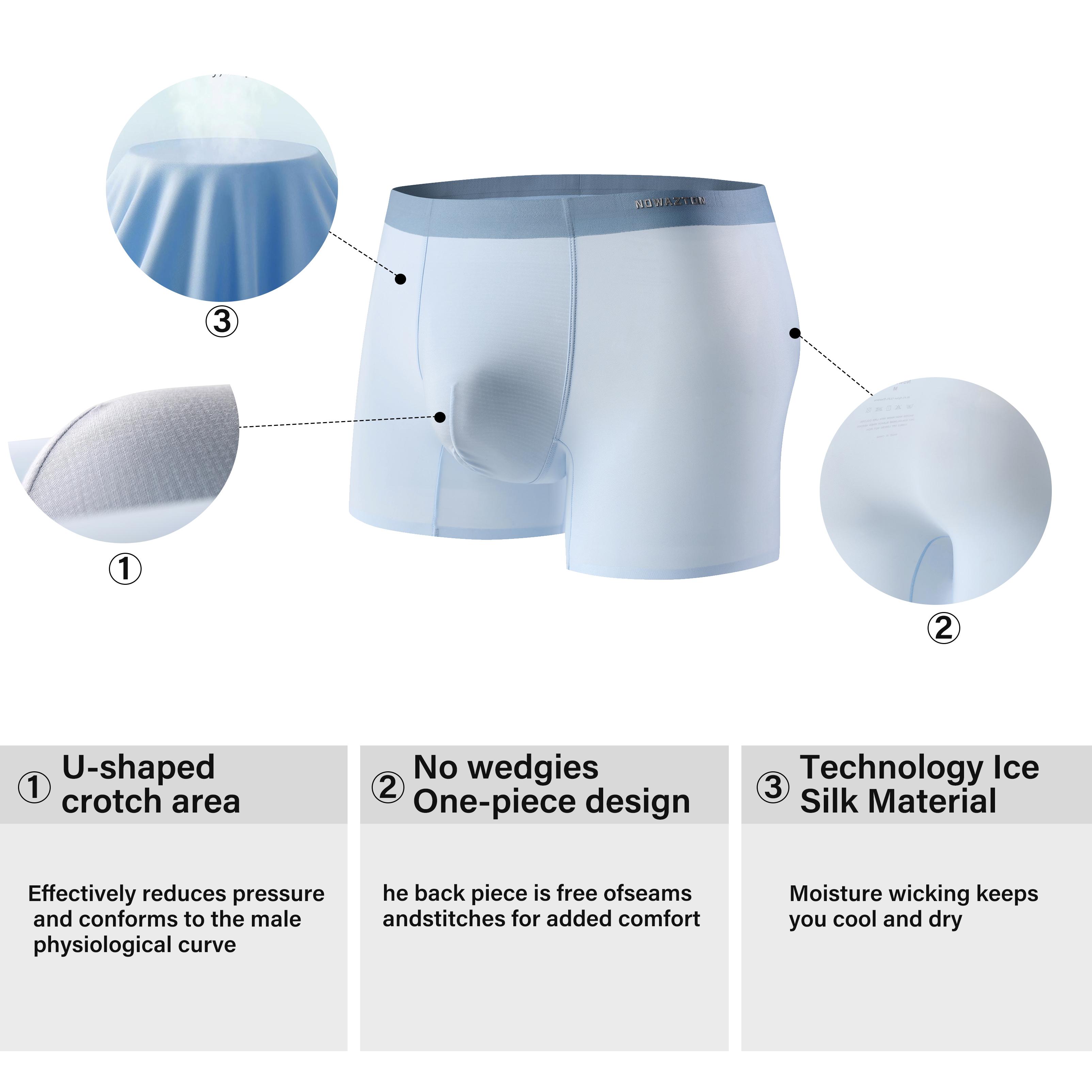 TikTok Best-Selling Men’s Boxer Briefs | Nowazton Man’s Underwear | Soft, Breathable, 99% Antibacterial | TikTok Favorite Gift for Boyfriend & Husband