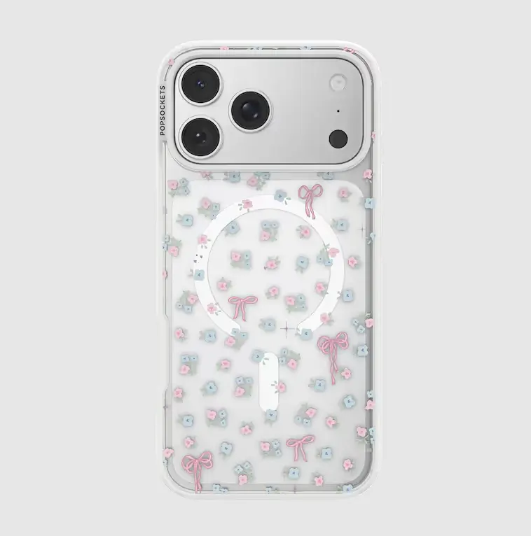 PopSockets Bows & Blooms MagSafe Cover for iPhone 17 Pro Max - MagSafe Compatible, Protective Mobile Phone Accessory, Magsafe Compatible With Magsafe