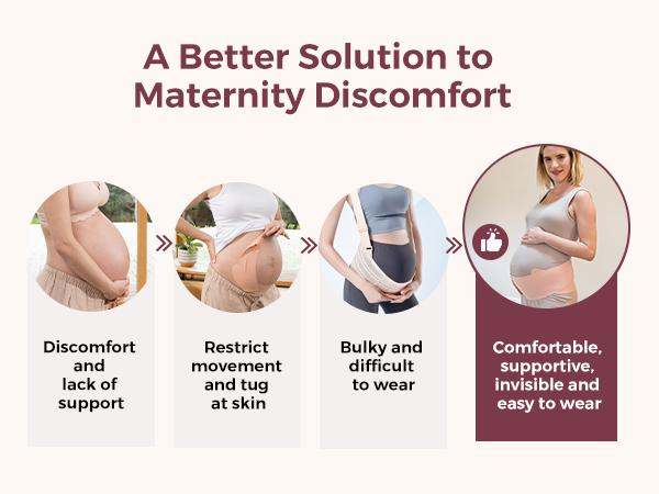 Momcozy Pregnancy Belly Band YB002 - Comfortable Fit for Pregnant Women, Ideal for Support and Comfort