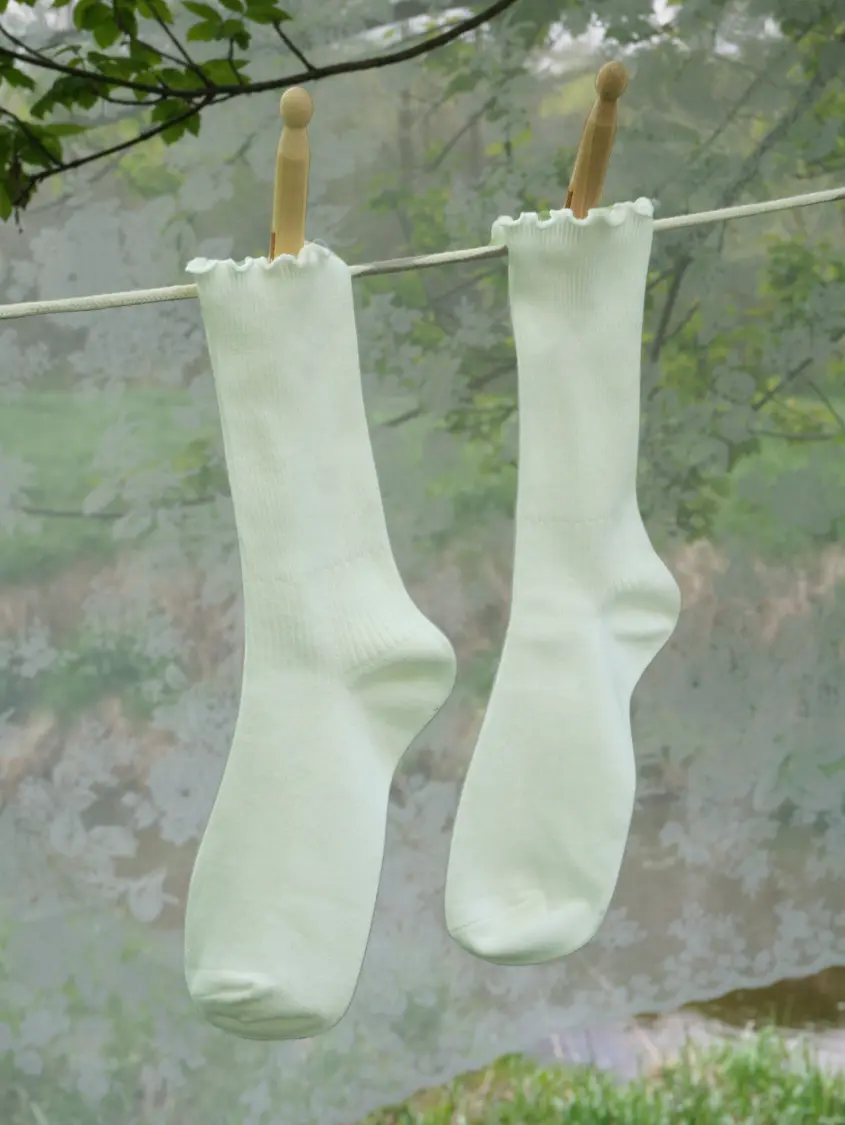 White Ruffle Socks White Ruffle Socks