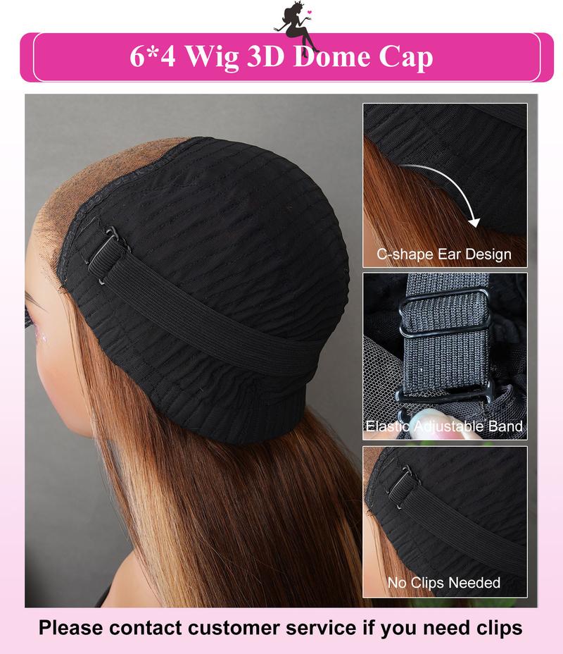 BGMgirl Brown Highlight Body Wave 6*4 Wear Go Glueless 180% Density Pre Plucked Pre Cut Lace Closure Wig Colored Human Hair Wig TikTokShopBlackFriday