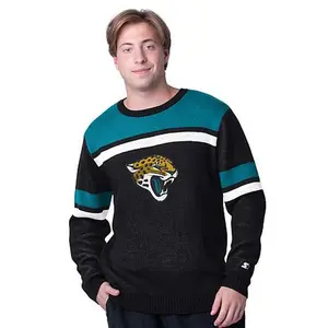 Football Fan Shop Officially Licensed NFL Starter by Carl Banks L/S Sweater - Jaguars
