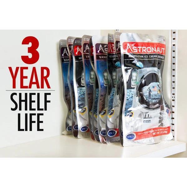 Astronaut Ice Cream: 4 Sandwich Flavors, Vanilla, Cookies and Cream, Mint Chocolate Chip, Neapolitan, Freeze-Dried Fresh Treats Snack Food - US Made