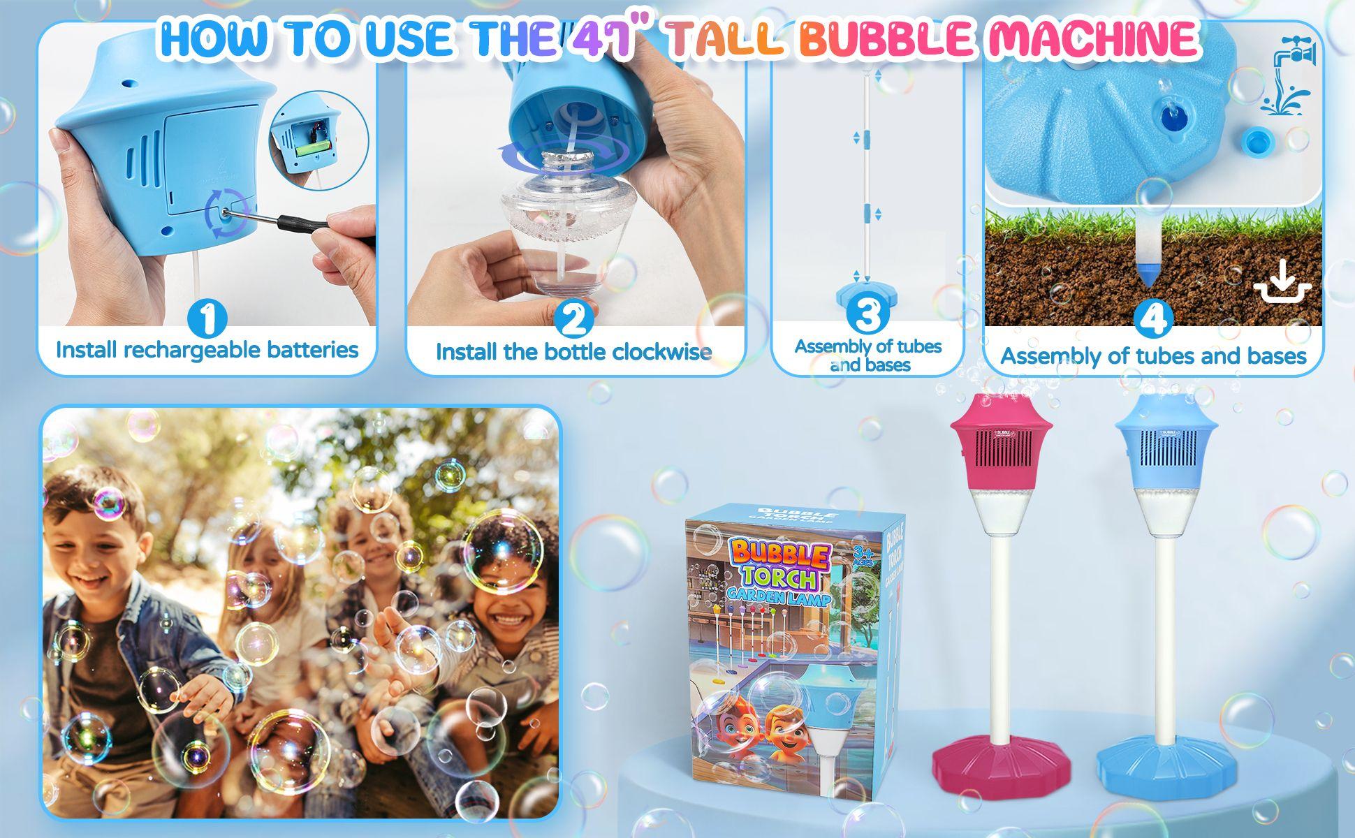 Automatic Handheld Bubble Machine for Kids, Bubble Maker Spring Summer Toys with Lights, Outdoor Rechargeable Blower Best Easter Gift for Children Automatic Handheld Bubble Machine for Kids, Bubble Maker Spring Summer Toys with Lights, Outdoor Rechargeable Blower Best Easter Gift for Children