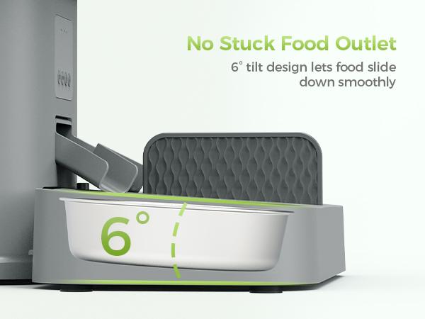 PHI VILLA Wireless Automatic Cat Feeder, 6L Automatic Food Dispenser for Dogs, Cats, Small Pets Indoor, Smart App Controlled Dry Food Feeder for Cats & Dogs, Quick Cooling Feeding