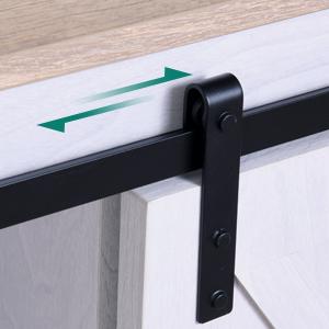 YITAHOME Farmhouse TV Stand for 65/60/55 Inch, Modern Entertainment Center with Sliding Barn Door, Wood TV Media Console Storage TV Cabinet for Living Room, 300lbs