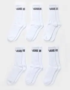 VANS 6 Pack Mens Classic Crew Socks