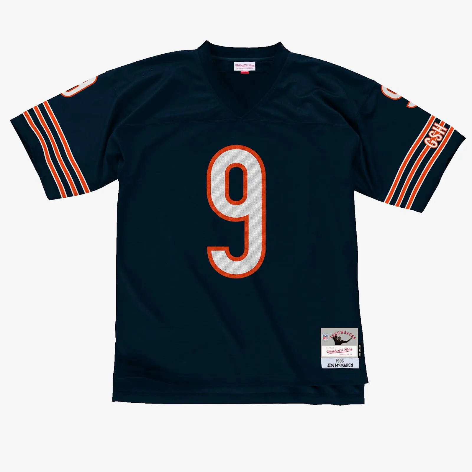 Mitchell & Ness Men's 1985 Jim McMahon Navy Chicago Bears Legacy Football Jersey - Male Clothing, Short Sleeve Tops, Football Fanwear