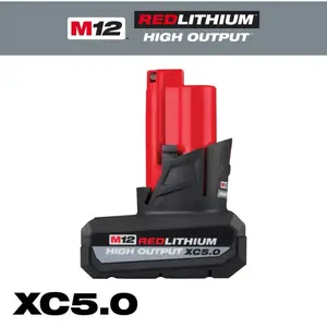 Milwaukee M12 12-Volt Lithium-Ion XC High Output 5.0 Ah Battery