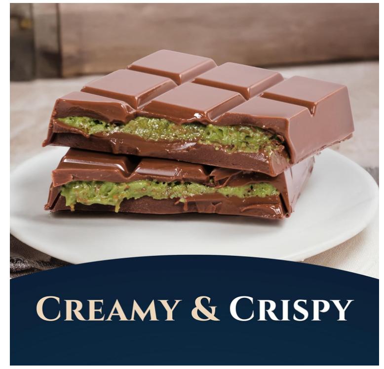 Eastanbul Dubai Chocolate Bar Pistachio, 2.5oz Mini Treat, Premium Pistachio Dubai Chocolate Bar, Viral Candy with Shredded Phyllo Dough, Knafeh, Gift Box