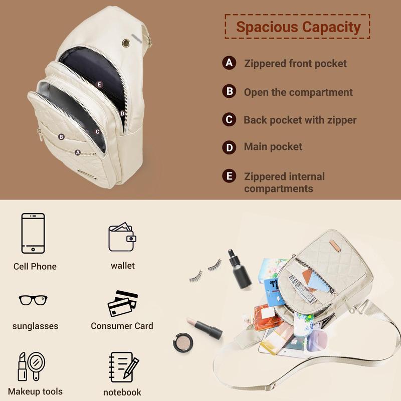 7-Color Women's Waterproof Oxford Bag | 3-in-1 Crossbody Fanny Chest Bag | Lightweight for Outings Travel 7-Color Women's Waterproof Oxford Bag | 3-in-1 Crossbody Fanny Chest Bag | Lightweight for Outings Travel