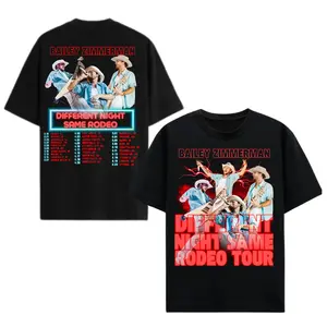 Bailey Zimmerman Different Night Same Rodeo Tour 2026, Neon Graphic Tee, Country Music Tour, Western Rodeo Fan Shirt for Men & Women