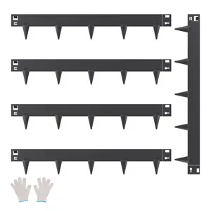 VEVOR Steel Landscape Edging,  , 5 Packs 39 x 3 in Rust-Resistant Metal Landscape Edging, Bendable Garden Edging Border, Heavy Duty Lawn Edging, Easy-to-Install, Flower Bed Yard Pathway Divider Black