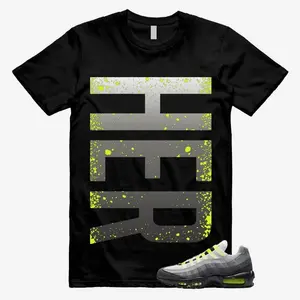 Air Max 95 Big Bubble Neon Yellow Black Cool Grey 2026 OG T Shirt Match HER VERT
