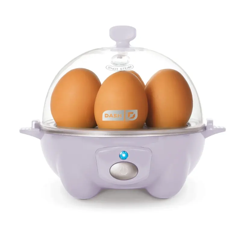DASH DEC007 360-Watts Automatic Electric Hard Boiled Egg Maker - 7-Capacity Kitchen Electric Food Steamer with Auto-Stop Safety, Omelet-Ready Bowl, Measuring Guide, Poacher Tray for Versatile Prep