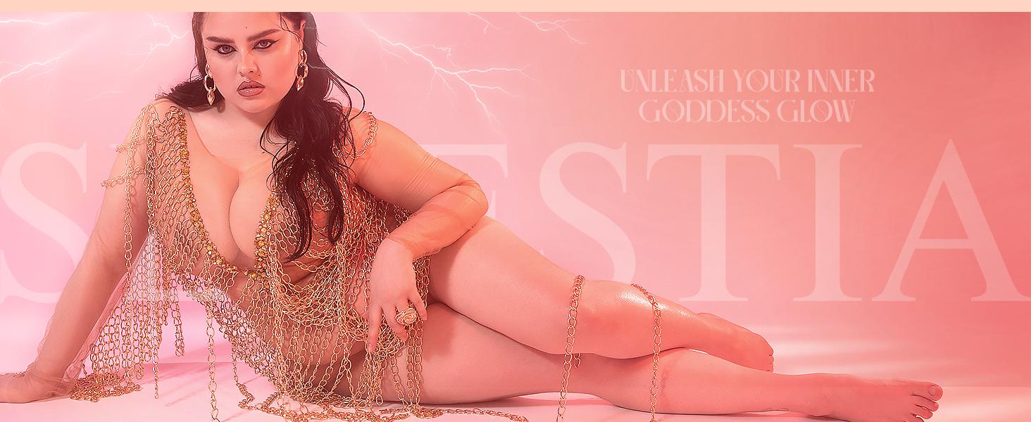 Highlighter Makeup Powder Divine V - Highlighter Powder for Radiant Glow - Face Highlighter for All Skin Tones - Easy-to-Apply Powder Highlighter, 0.53 Oz