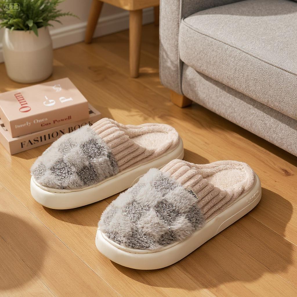 Cotton slippers for women, anti slip cashmere for warmth, monthly slippers for indoor home, cute and fluffy cotton mop Girl Footwear Flipflop Cotton slippers for women, anti slip cashmere for warmth, monthly slippers for indoor home, cute and fluffy cotton mop Girl Footwear Flipflop