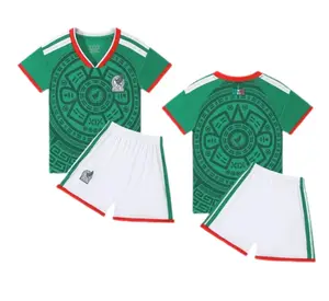 25/26 Mexico Home Green Kids Jersey, Training & Match Children's Soccer Kit