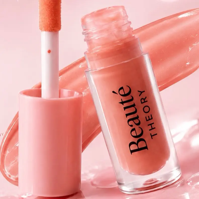Beauté Theory Peach Me Soft Peachy Pink Lip Gloss | Hydrating High-Shine Non-Sticky Gloss Glossy Makeup