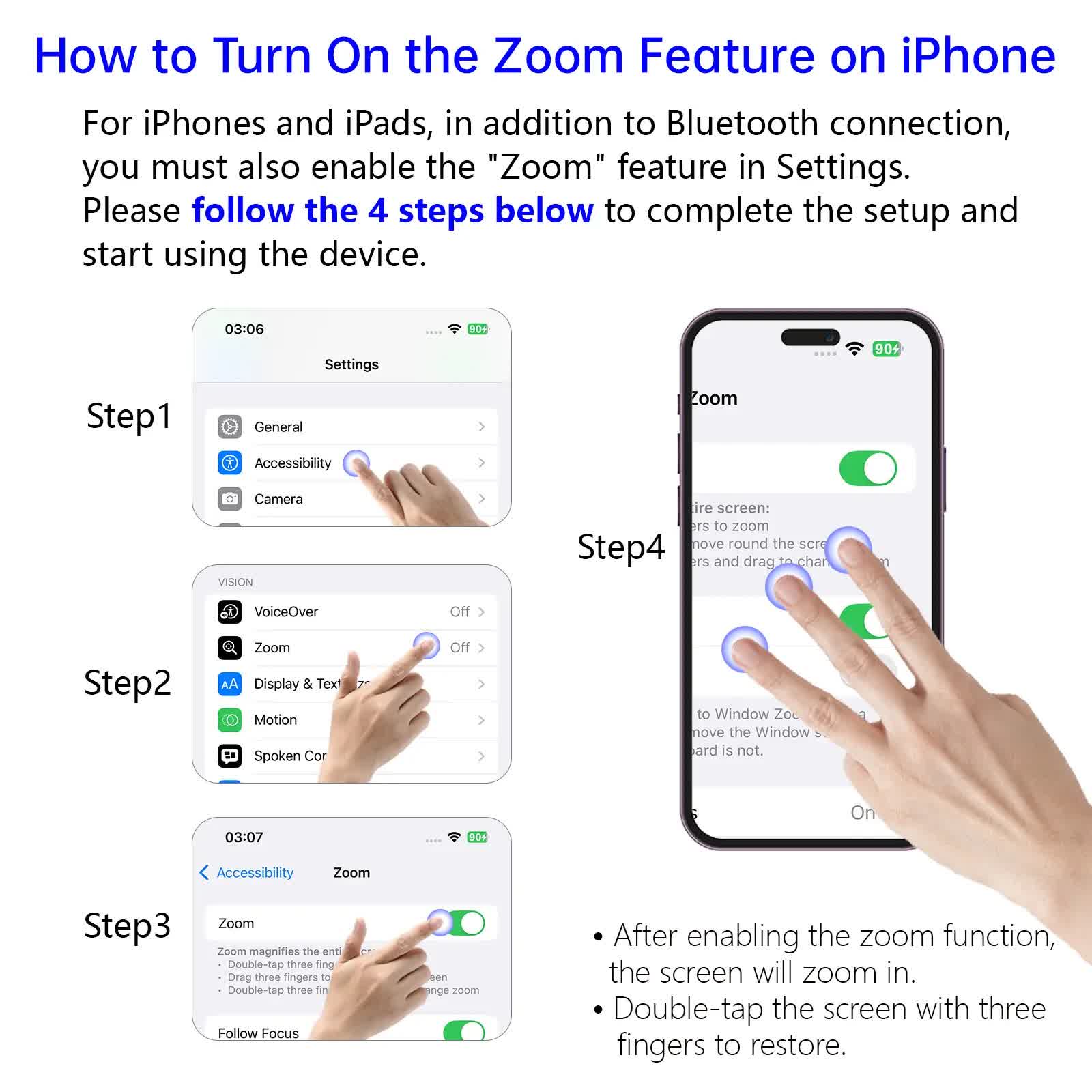 Wireless Bluetooth Remote for TikTok, Page Scrolling, & Camera Shutter | Hands-Free iPhone & Android Controller