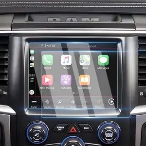 Canvcle 2Pack Screen Protector for 2013-2023 Dodge Ram 1500 2500 3500 8.4-Inch Touch Display 9H Tempered Glass Anti-Fingerprint Durable Car Radio Protection