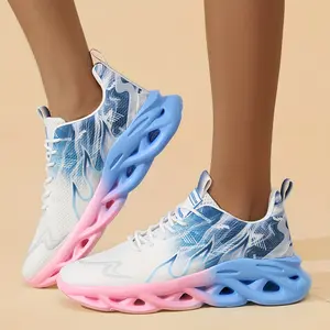 Women's Fashionable Gradient Color Casual Sports Shoes - Couples Outdoor Street Dating & Daily Leisure