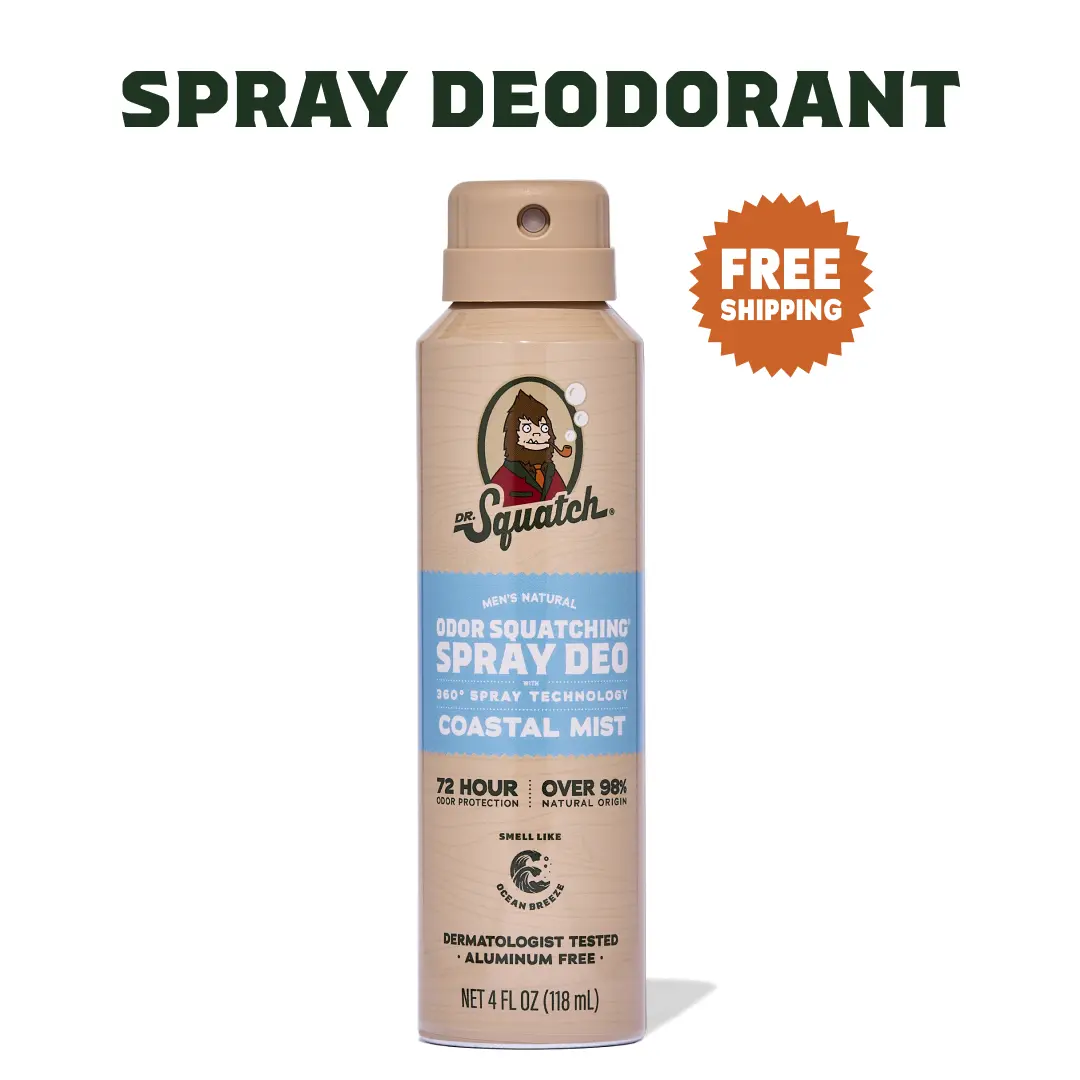 Dr. Squatch Spray Natural Deodorant - Body Care for Men