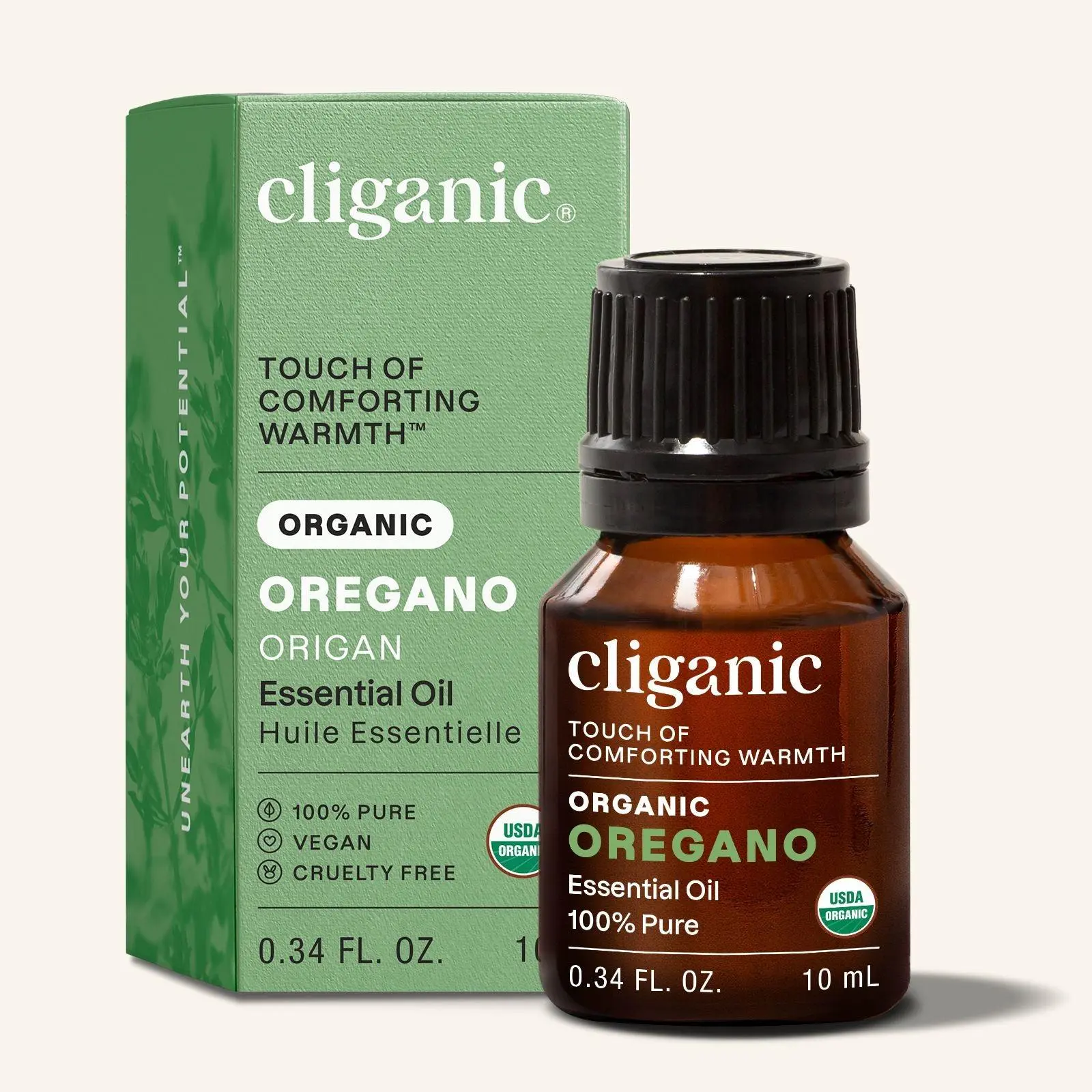 Cliganic Organic Oregano Essential Oil, 100% Pure Natural for Aromatherapy Non-GMO Verified (Packaging May Vary)