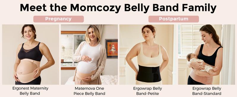 Momcozy Maternity Belly Belt, Invisible Maternity Sling, CozySupport Ergonest Maternity Belly Belt, Invisible Maternity Sling for Abdomen and Waist,-【B】